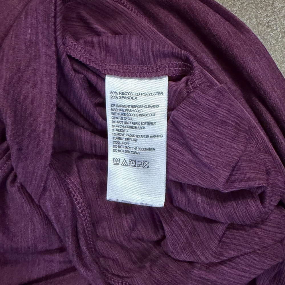 Tommy Bahama IslandZone Mens XXL Quarter Zip Pullover Heather Plum Purple Shirt - Picture 6 of 6